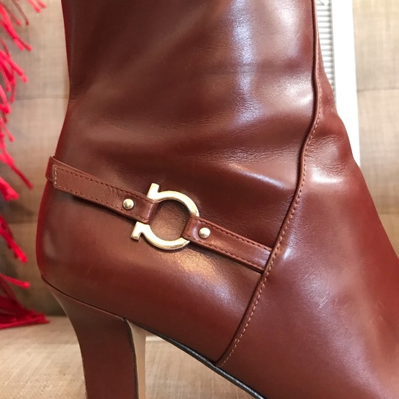 Salvatore Ferragamo Ankle Reddish brown Boots - Picture 5 of 9
